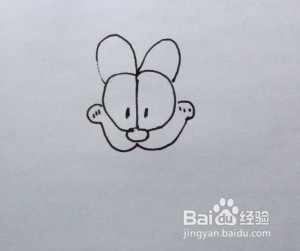 简笔画：加菲猫头像