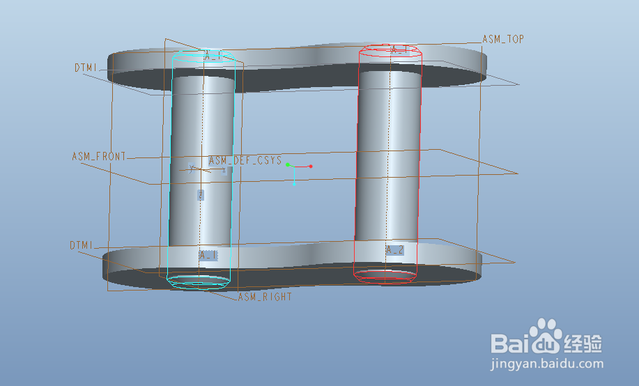 Proe用骨架模型创建滚子连