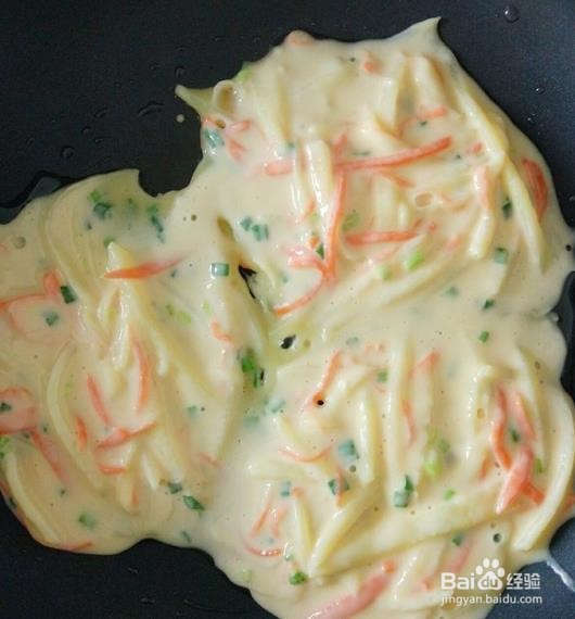 怎么做胡萝卜土豆鸡蛋饼