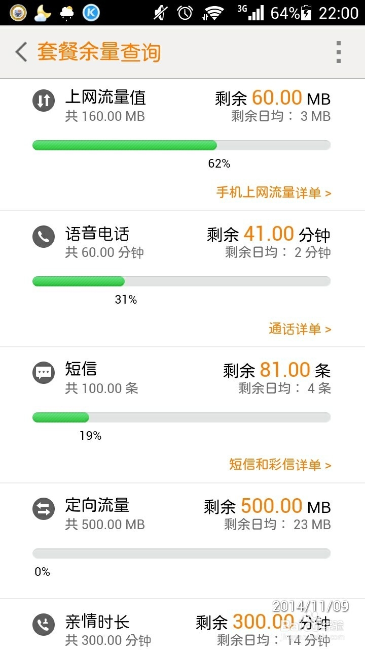 联通3g卡怎么查流量