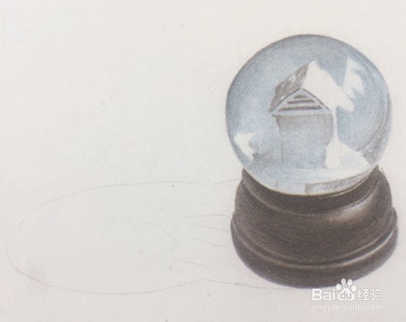 如何用彩铅画白色的物体