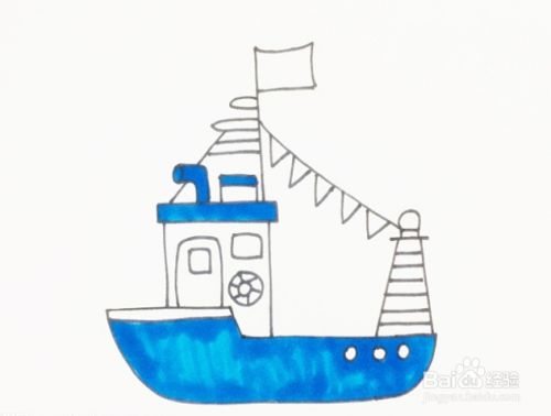 渔船怎么画简单又漂亮