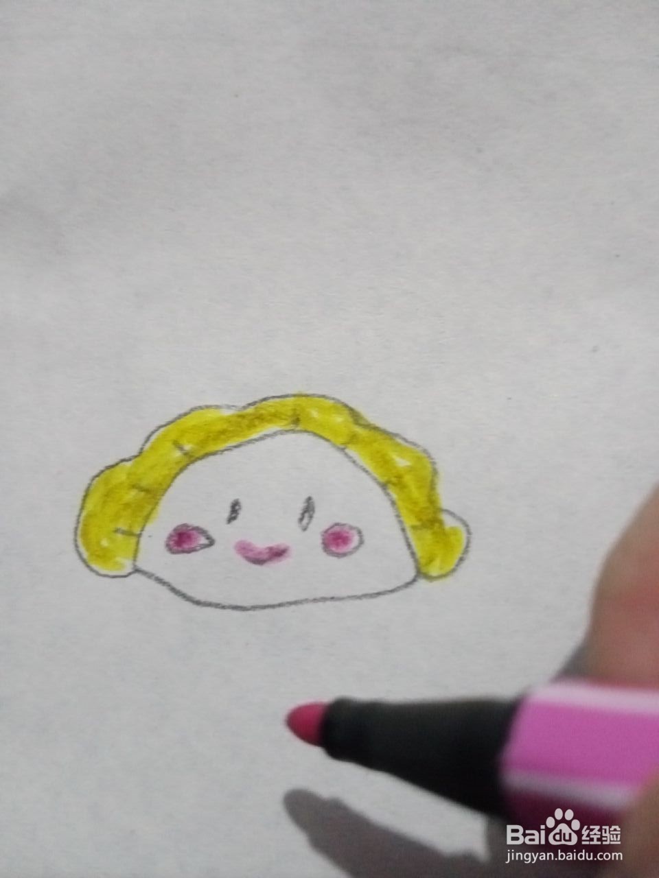 饺子的简笔画