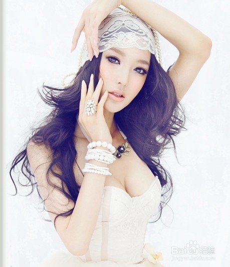 圆脸新娘如何打造V脸妆容