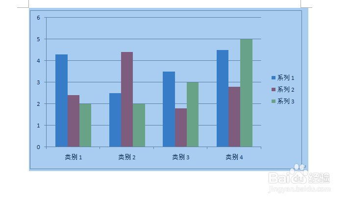 office word 2007 如何插入柱状图图表