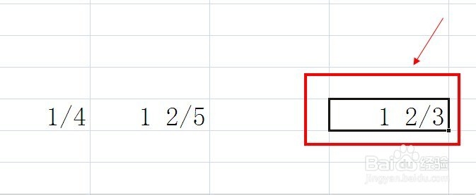 excel 表格分数的表达