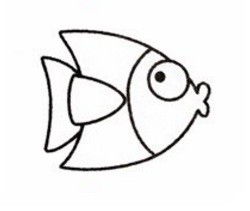 简笔画系列，如何画亲亲小鱼