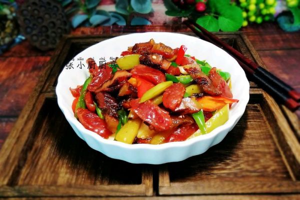 腊肠腊肉炒芥蓝梗