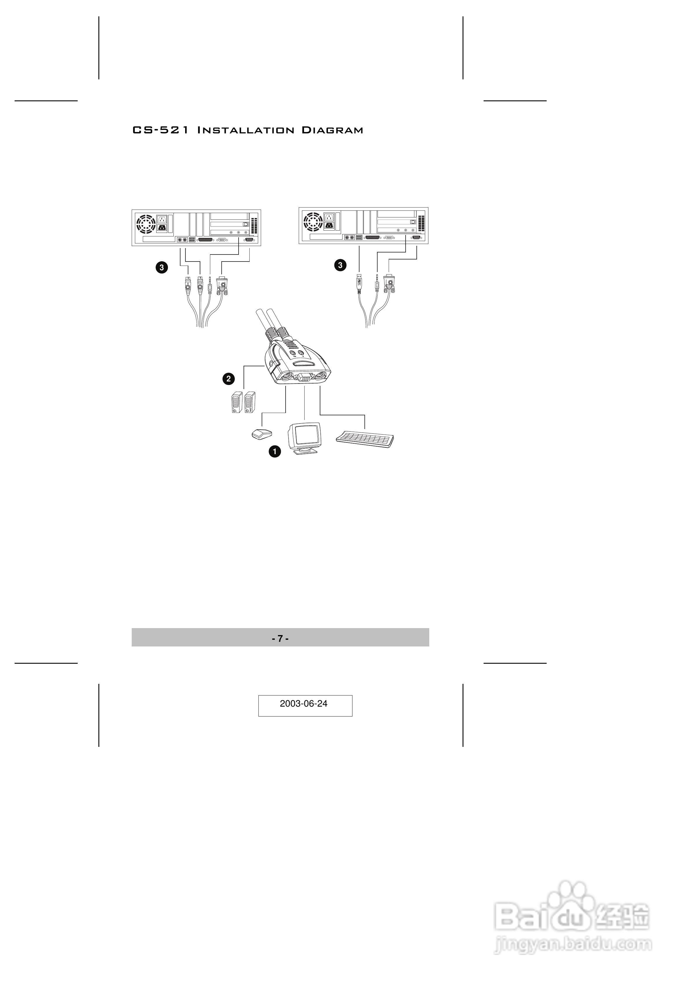 宏正CS-522型多电脑切换器说明书