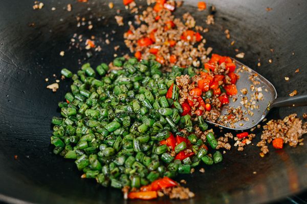 干煸肉末四季豆