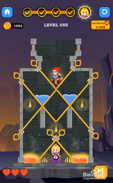 Castle Hunter的LEVEL 055怎样过关