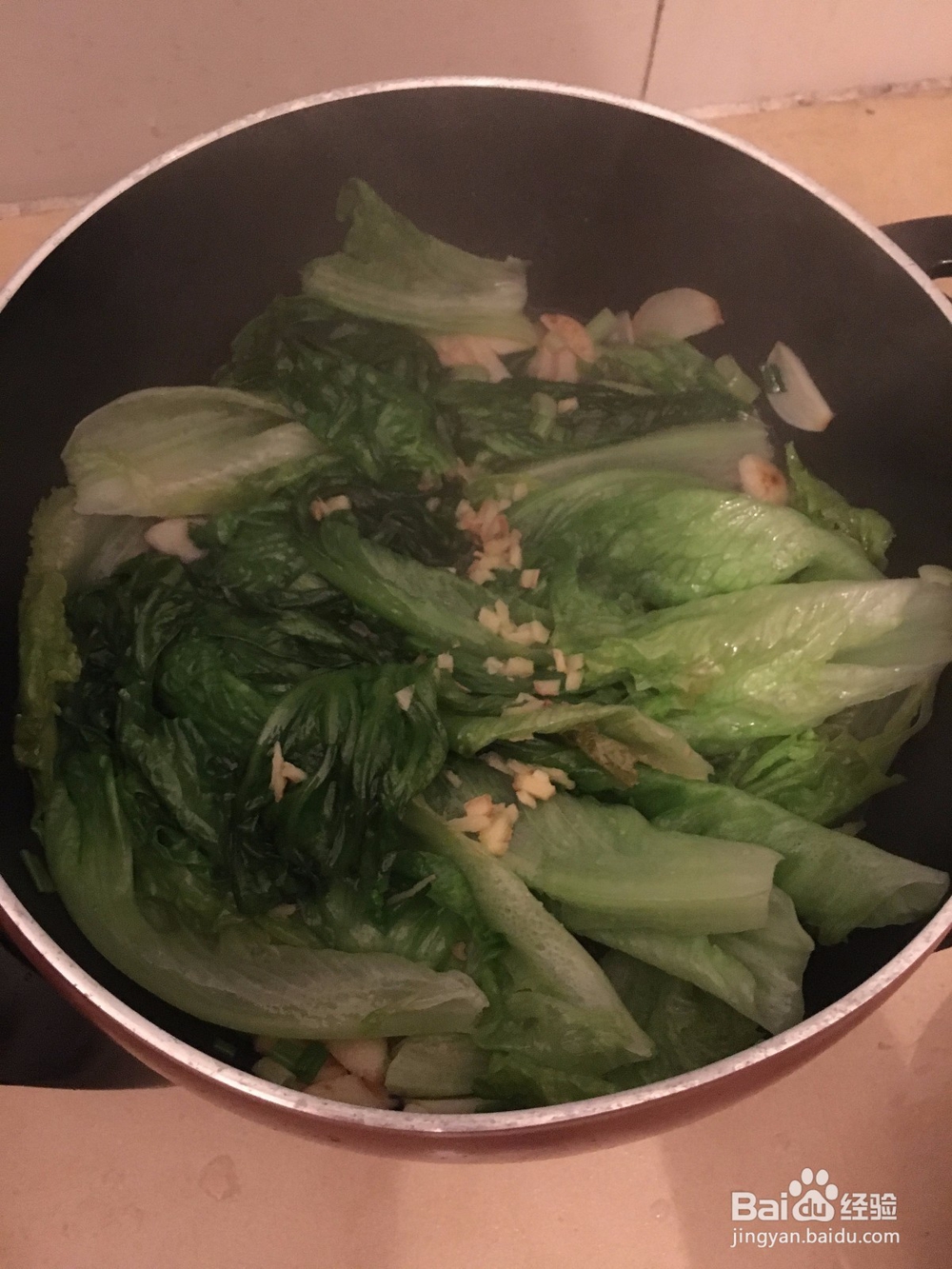 吃货必学之清炒生菜