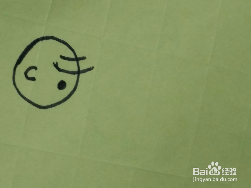 练武的小男孩线条简笔画