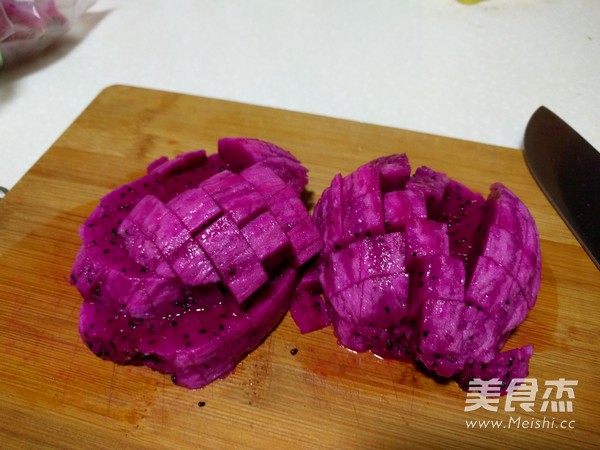 火龙果布丁的做法