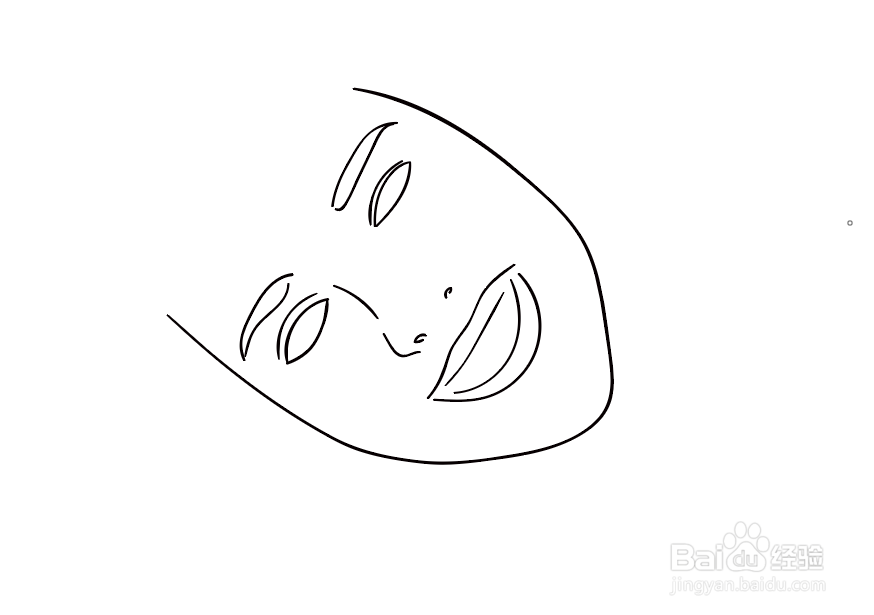头像简笔画女生