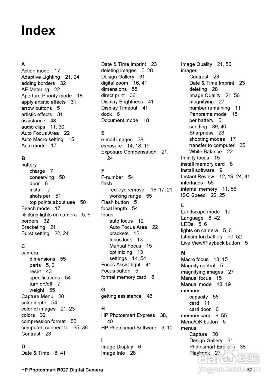 惠普Photosmart R927数码相机使用说明书:[6]