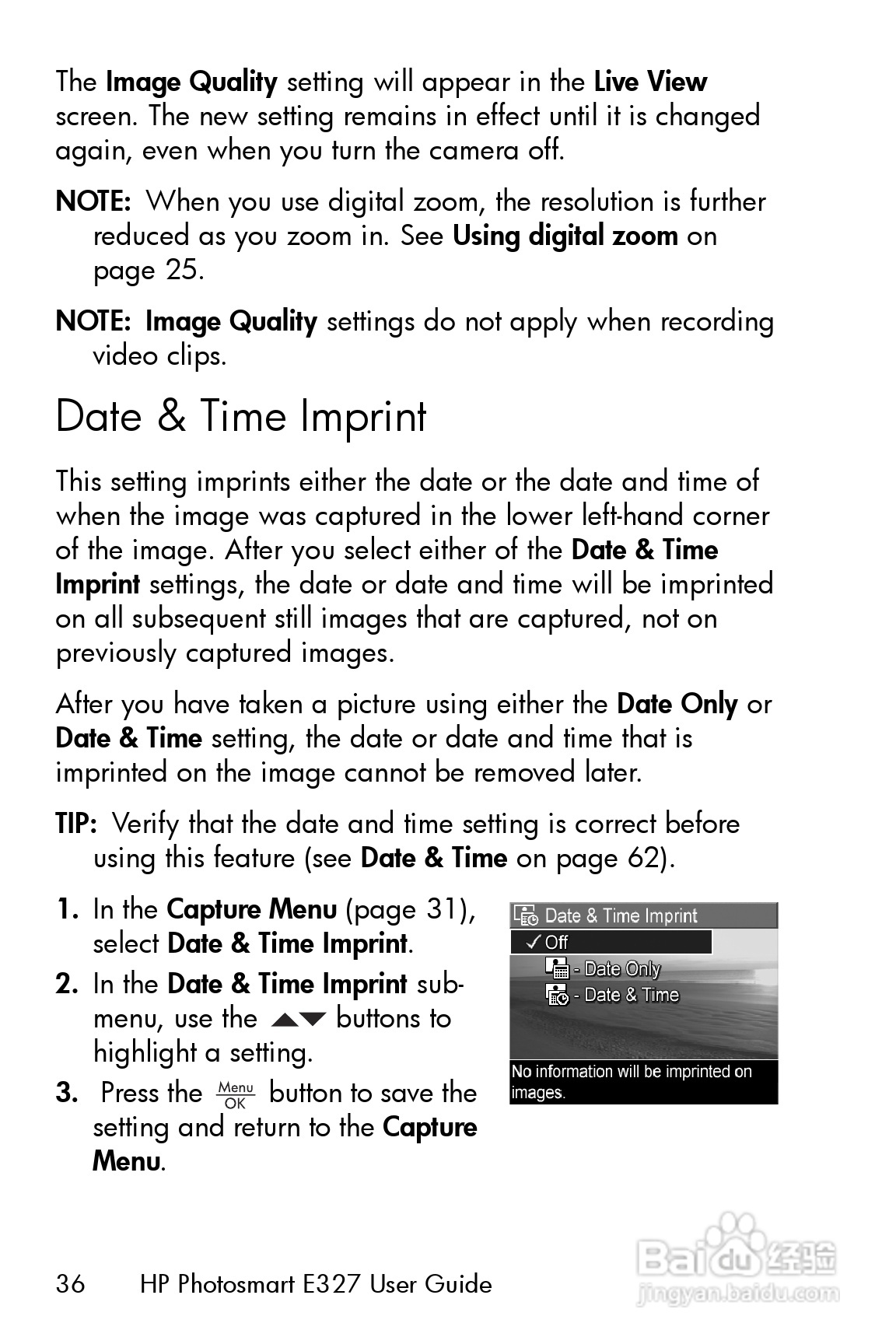 惠普Photosmart E327数码相机使用说明书:[4]