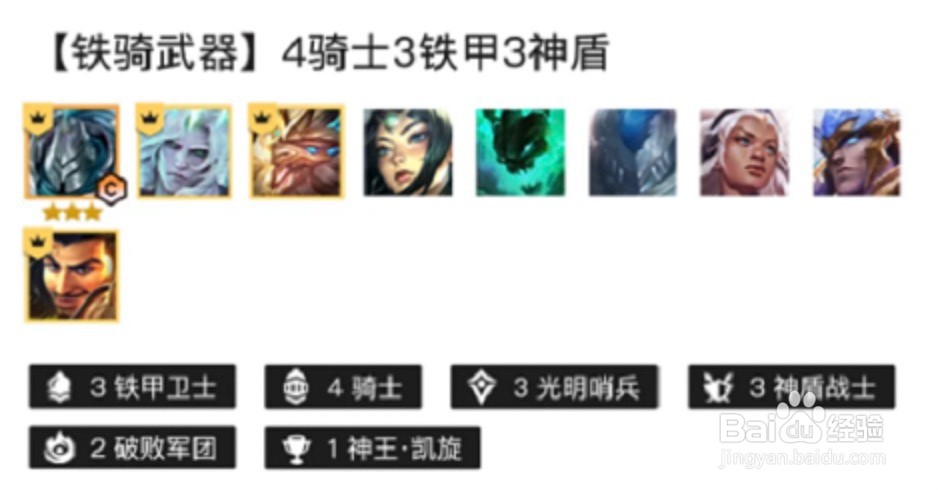 金铲铲之战铁骑武器阵容推荐攻略