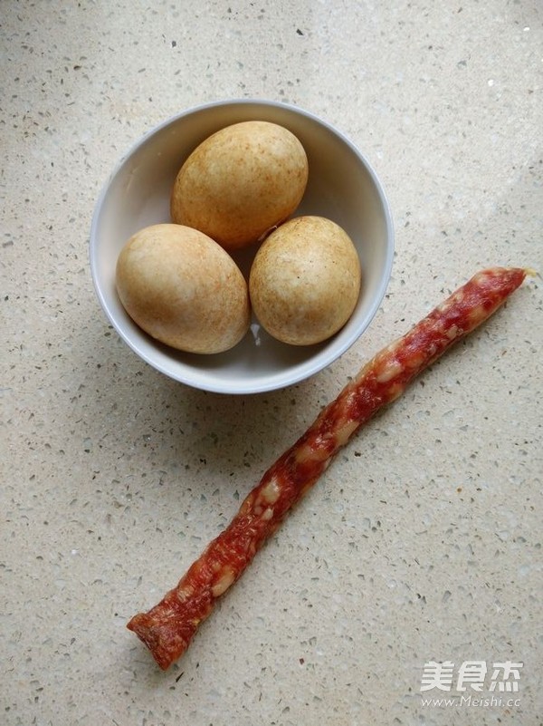 甜肠蒸咸蛋的做法