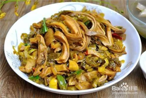 猪肚丝炒酸菜