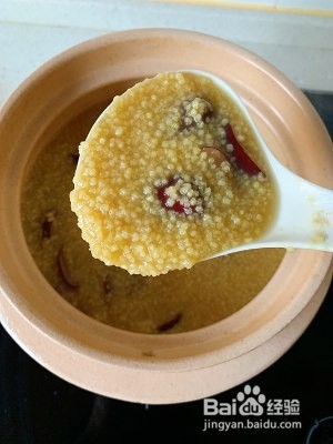 小米枣子红糖粥