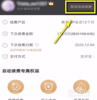 爱奇艺自动续费如何关闭?