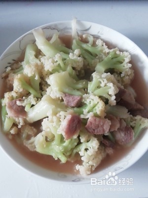 有营养的花菜炒肉