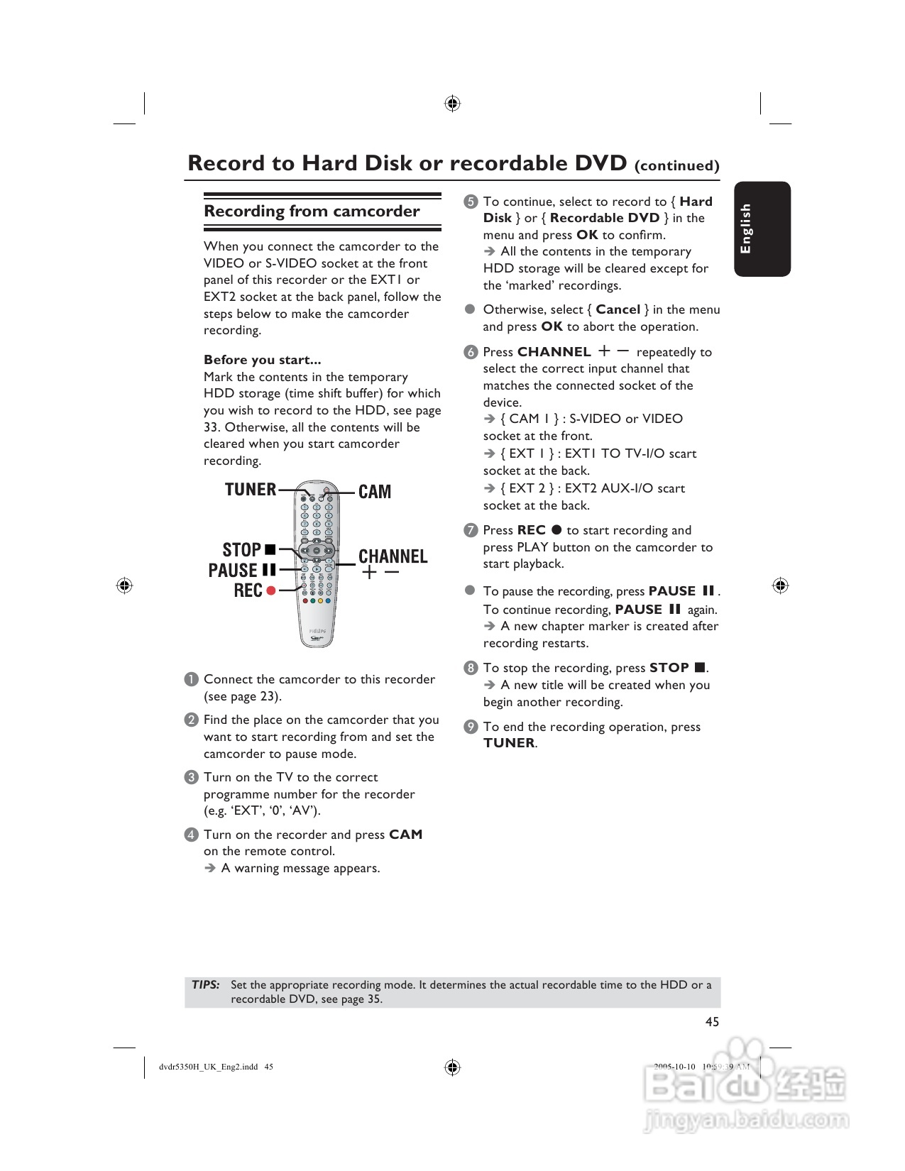 PHILIPS DVDR5350H DVD播放机说明书:[3]