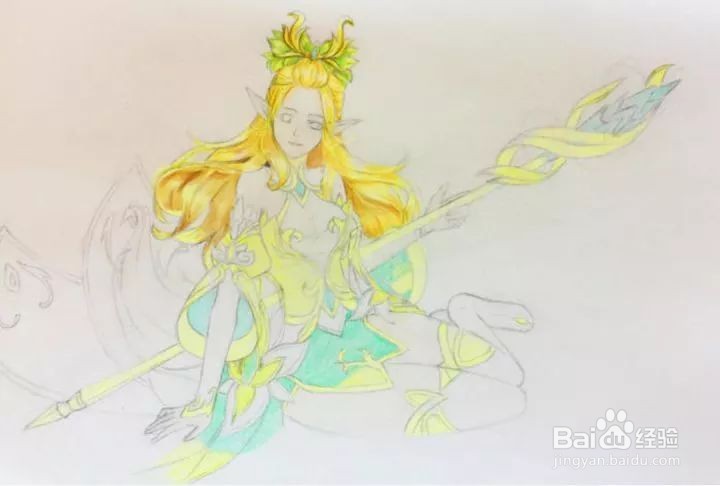 王者荣耀中王昭君手绘怎么画？