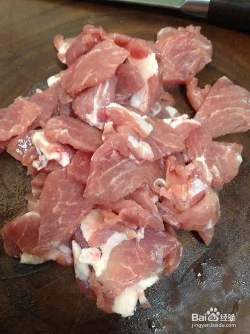 柿子椒炒梅花肉