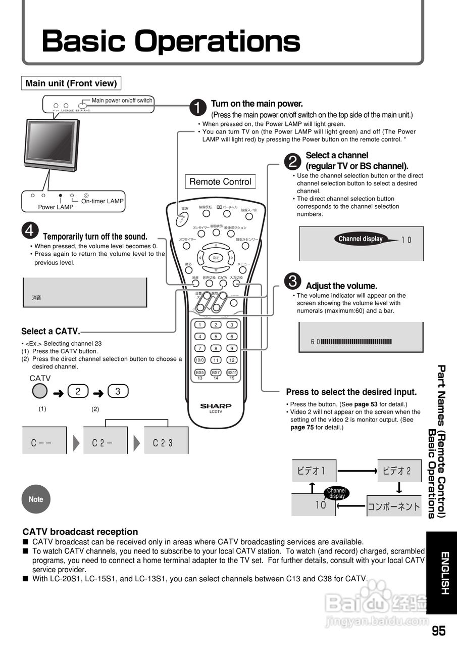 SHARP LC-20S1显示器说明书:[10]