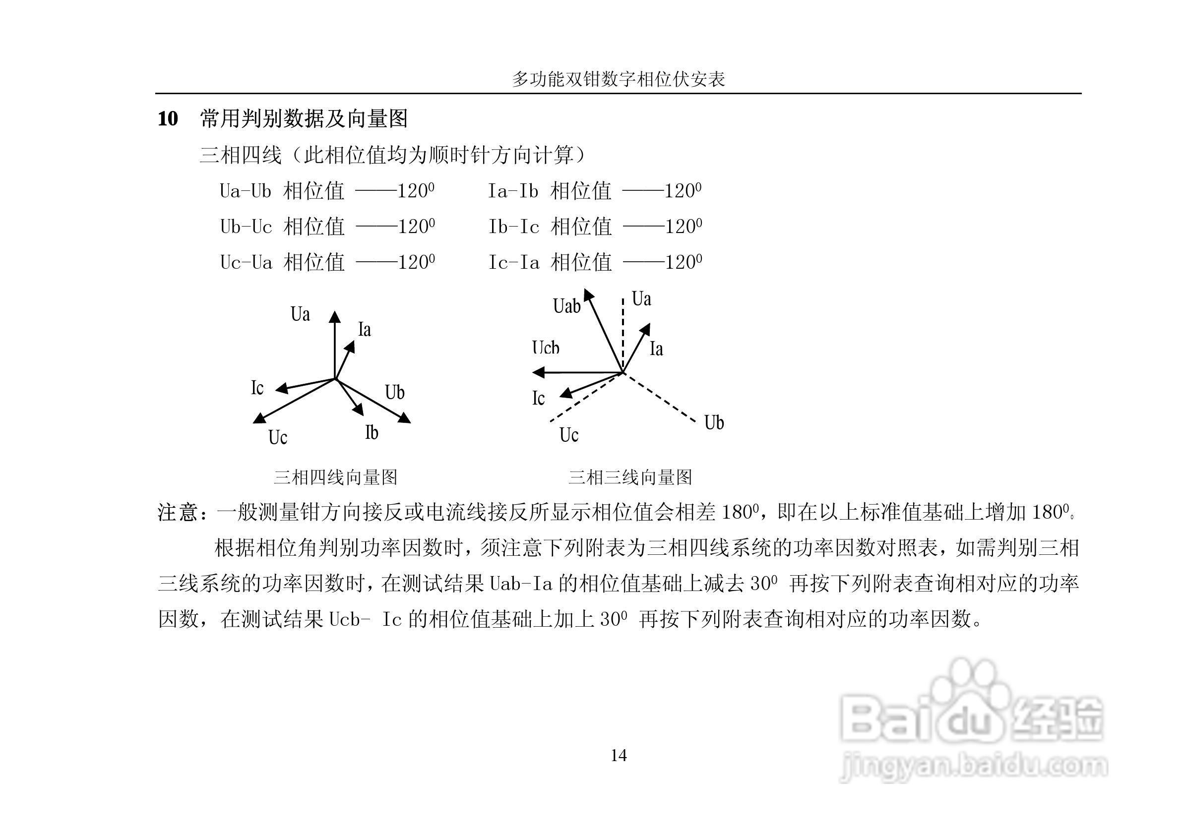 YC2000E多功能双钳数字相位伏安表产品说明书:[2]