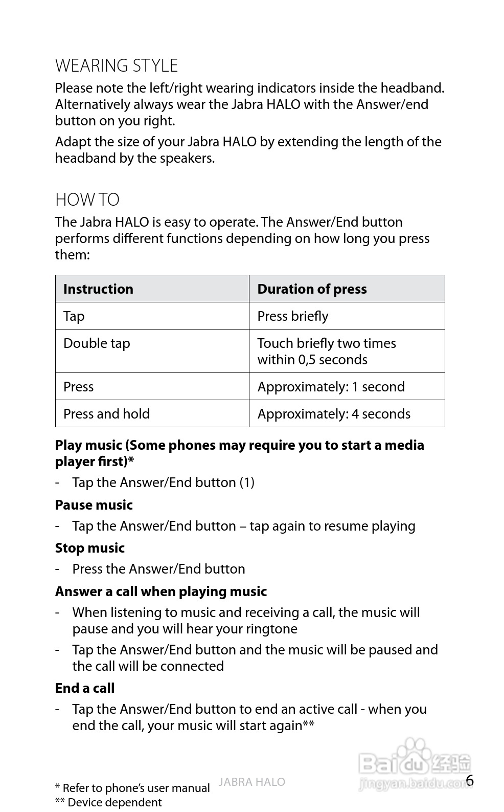 Jabra BT650s蓝牙耳机使用手冊:[5]