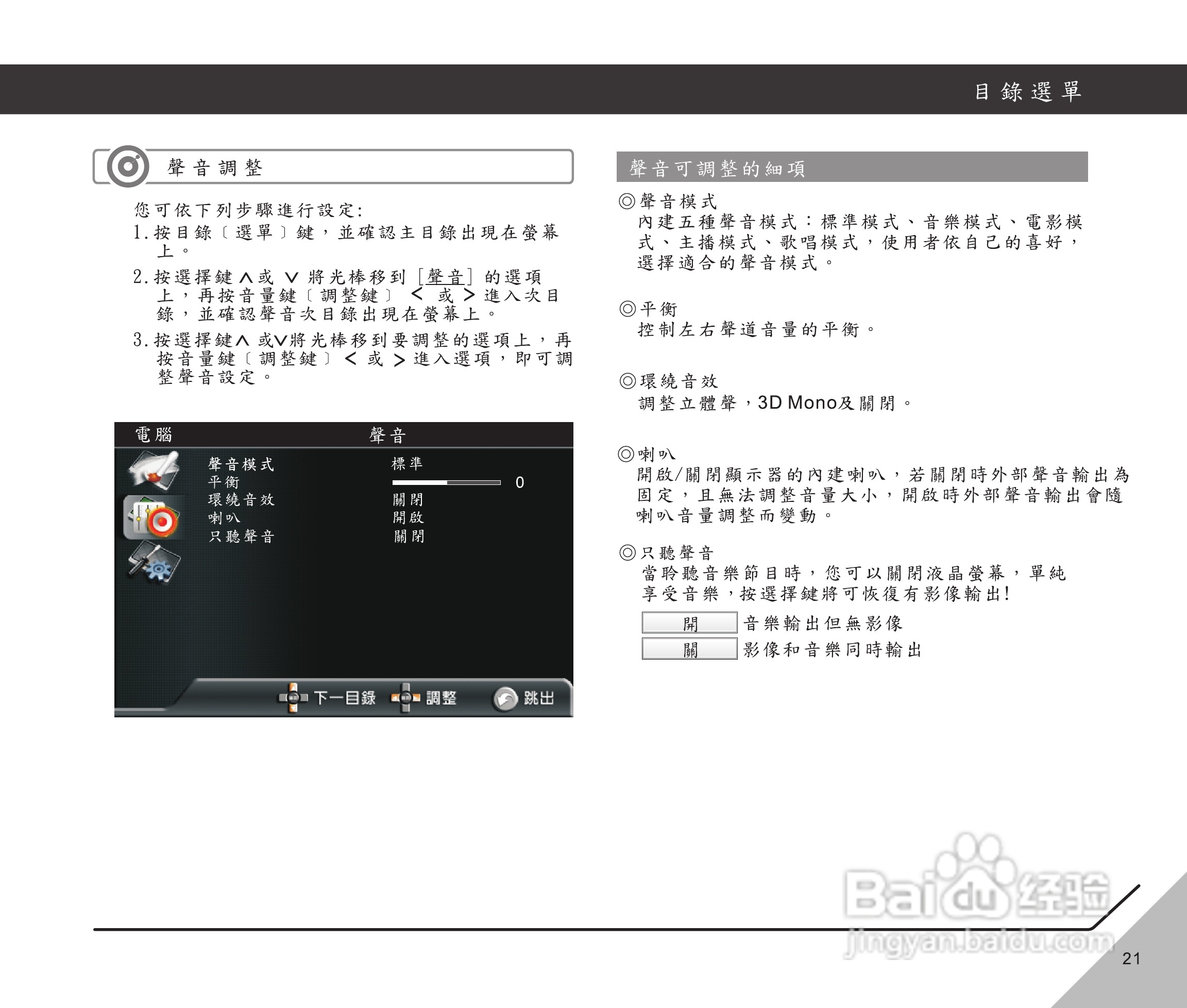 声宝LM-32V820型多媒体液晶显示器说明书:[3]