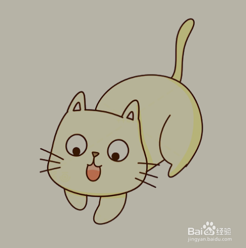 如何手工画小猫咪的简笔画?