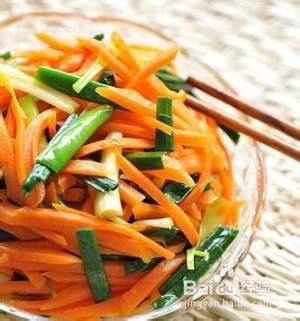 教你怎么做青蒜炒胡萝卜