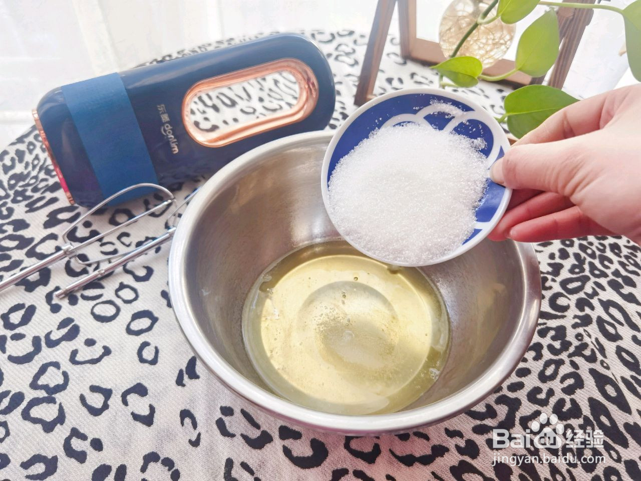 抹茶戚风蛋糕的做法