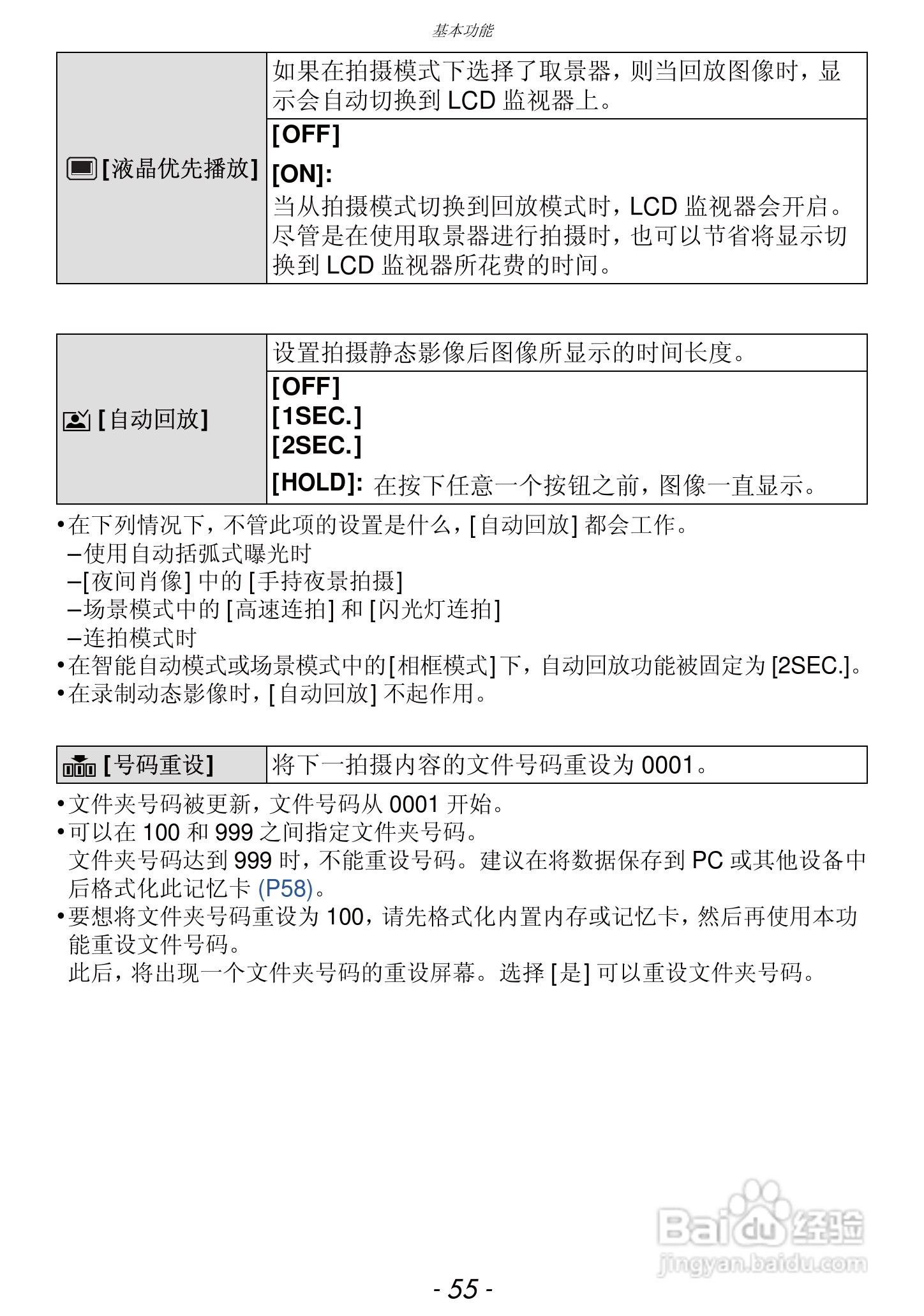 松下DMC-FZ47GK数码相机使用说明书:[6]