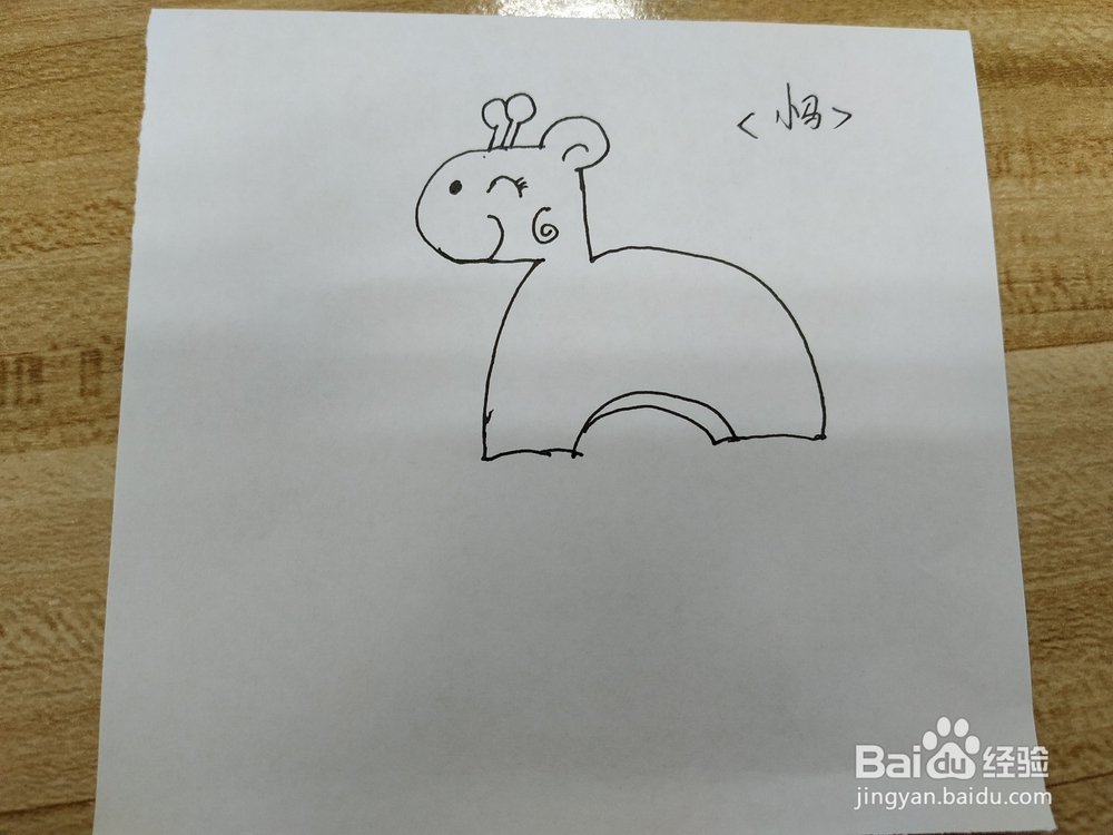 卡通小马简笔画怎么画呢？