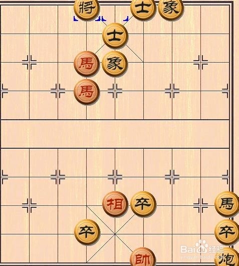 象棋杀法的练习：[17]双马饮泉2