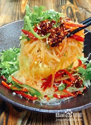 怎么做开胃爽口凉拌土豆丝