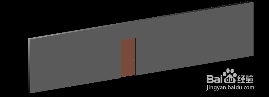 天正建筑中如何在墙体上加门?