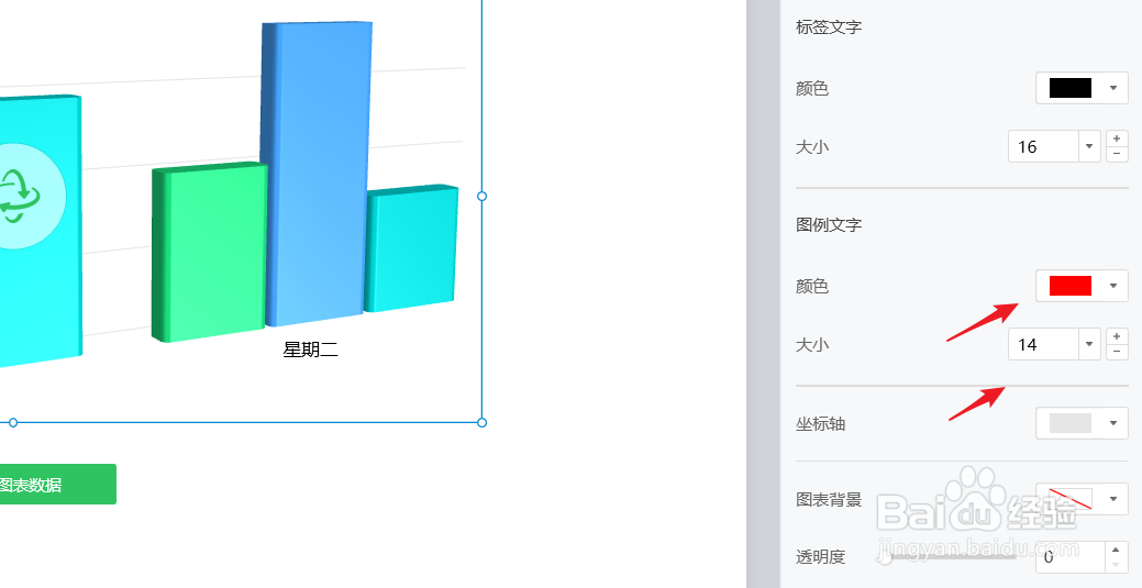 白板文件中如何设置显示图例并更改图例颜色