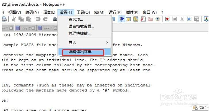 notepad设置菜单按钮样式