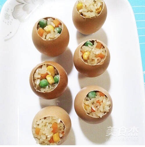 五彩糯米蛋的做法