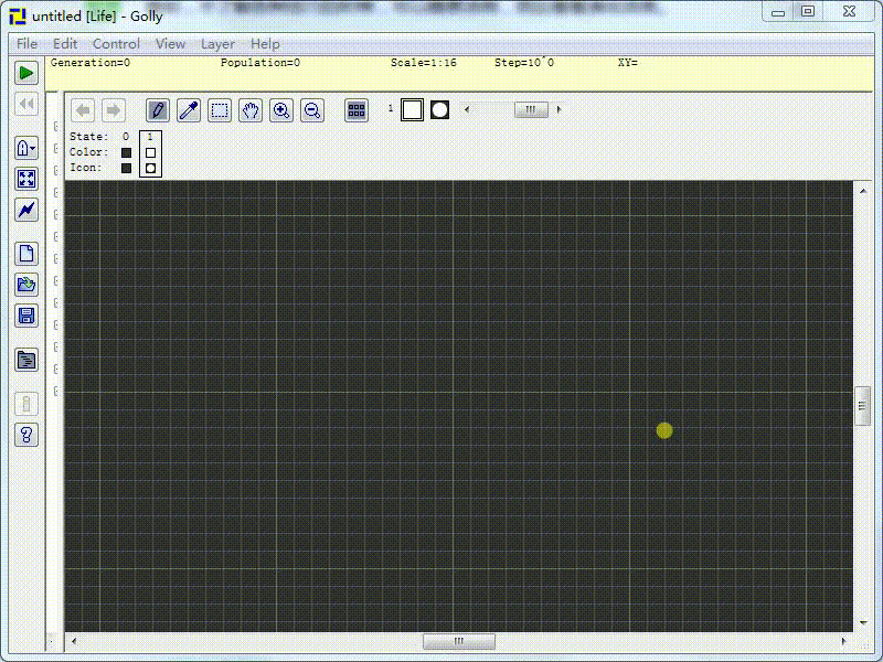 用Golly玩Conway的生命游戏