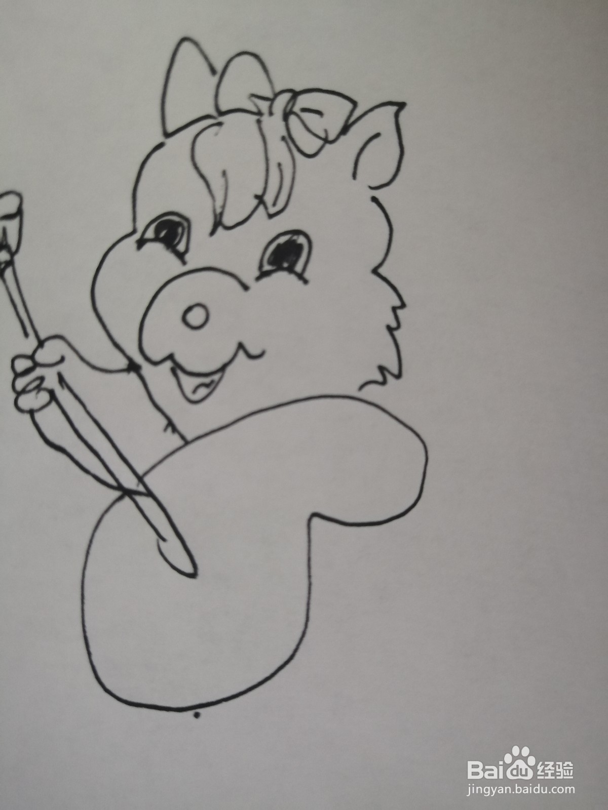 可爱的小松鼠怎么画