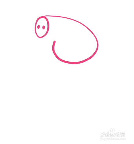 如何教孩子画小猪佩奇简笔画