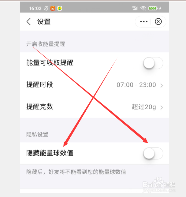 支付宝蚂蚁森林怎么隐藏能量值