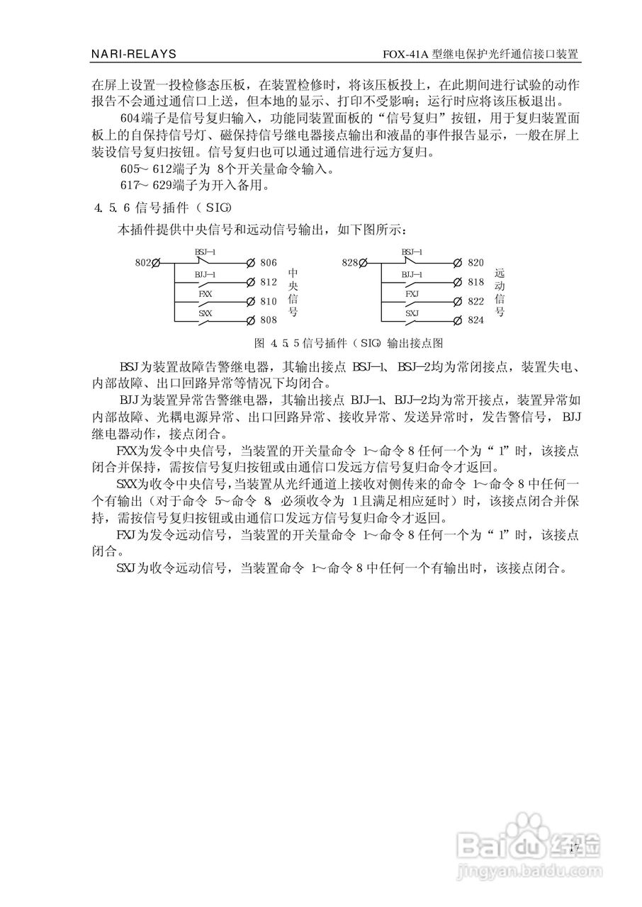 FOX-41A型继电保护光纤通信接口装置技术说明书:[2]